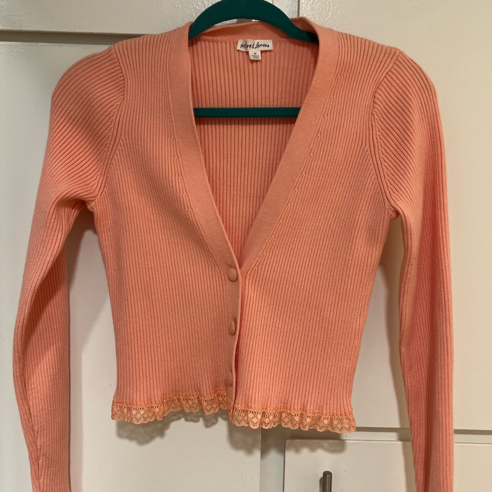 For Love & Lemons cropped sweater, size medium